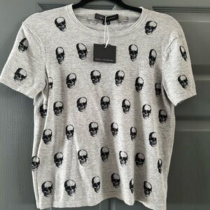 Skull cashmere cotton T-shirt